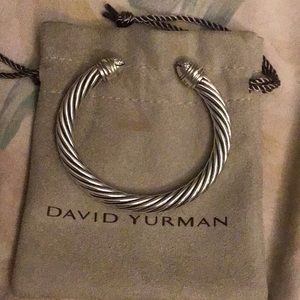 David Yurman 7mm Diamond/Sterling small bangle!